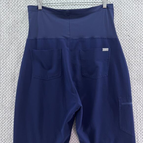 Figs Scrubs Pants Womens L Maternity Blue Joggers Technical Collection Medical - Picture 10 of 14
